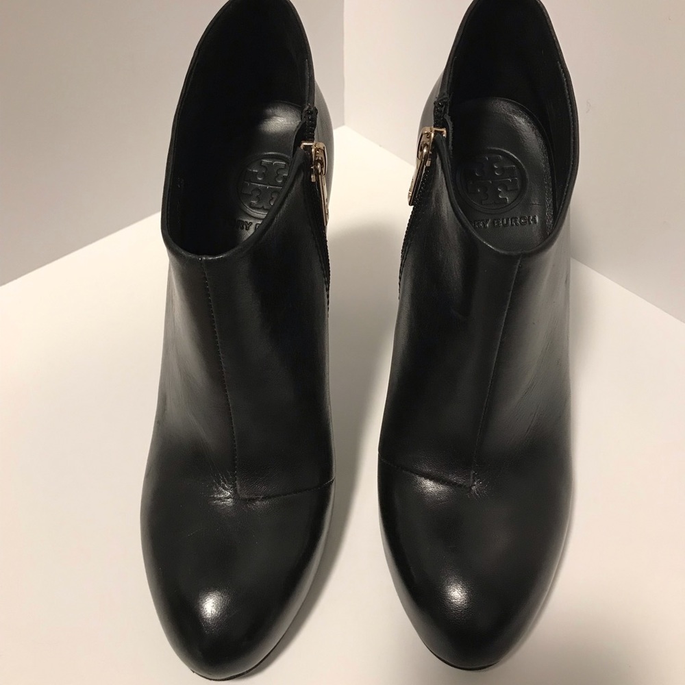 Tory Burch Black Leather Booties